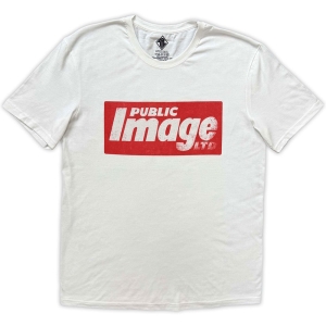 Public Image Limited (Pil) - News Logo Uni Wht T-Shirt ryhmässä MERCHANDISE / T-paita / Punk @ Bengans Skivbutik AB (5653211r)