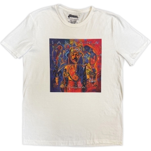 Santana - Shaman Uni Wht T-Shirt ryhmässä MERCHANDISE / T-paita / Pop-Rock @ Bengans Skivbutik AB (5653213r)