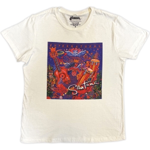 Santana - Supernatural Uni Wht T-Shirt ryhmässä MERCHANDISE / T-paita / Pop-Rock @ Bengans Skivbutik AB (5653215r)
