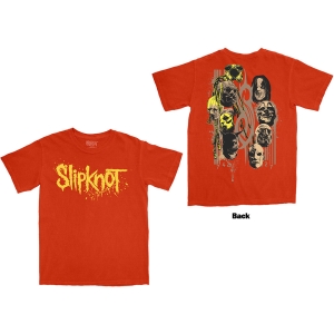 Slipknot - Splatter Logo Uni Orange T-Shirt ryhmässä MERCHANDISE / T-paita / Heavy Metal @ Bengans Skivbutik AB (5653223r)