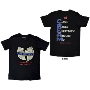 Wu Tang - C.R.E.A.M. Uni Bl T-Shirt ryhmässä MERCHANDISE / T-paita / Hip Hop-Rap @ Bengans Skivbutik AB (5653224r)