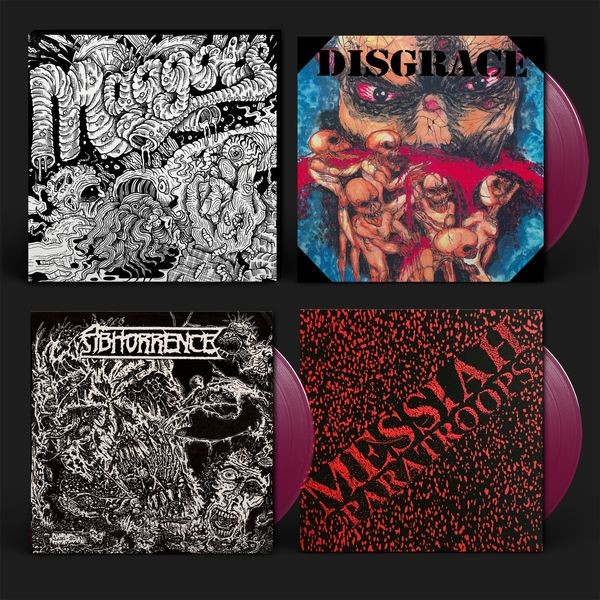 Abhorrence / Disgrace / Messiah Par - Maggots: Original Artyfacts From Th ryhmässä VINYYLI / Hårdrock @ Bengans Skivbutik AB (5654391)