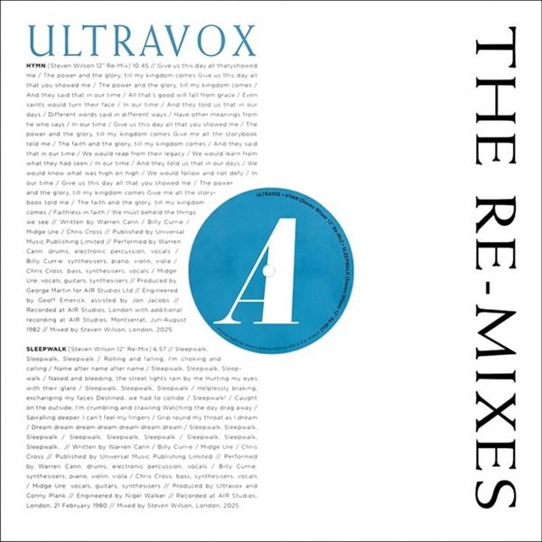 Ultravox - The Re-Mixes ryhmässä ME SUOSITTELEMME / Record Store Day / RSD 2026 @ Bengans Skivbutik AB (5657186)