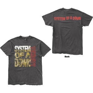 System Of A Down - Toxicity Stack Uni Char T-Shirt ryhmässä MERCHANDISE / T-paita / Nyheter / Hårdrock @ Bengans Skivbutik AB (5657663r)