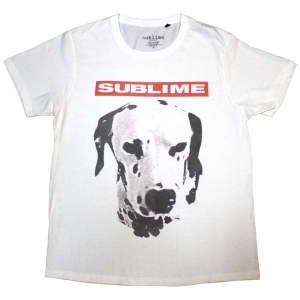Sublime - Dog Uni Wht T-Shirt ryhmässä MERCHANDISE / T-paita / Nyheter / Punk @ Bengans Skivbutik AB (5657664r)
