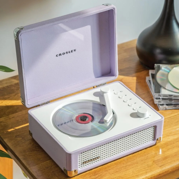 Cd-Player - Crosley Cruiser CD Player (Lavender) ryhmässä VARUSTEET / Audio @ Bengans Skivbutik AB (5657816)