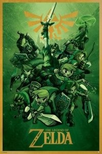 Game Poster - Zelda - Green Links (91,5 X 61 Cm) ryhmässä MERCH @ Bengans Skivbutik AB (5658053)