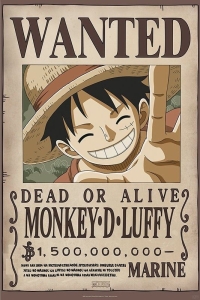 Game Poster - One Piece - Wanted Luffy Child (91,5 X 61 Cm) ryhmässä MERCH @ Bengans Skivbutik AB (5658058)