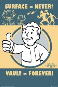 Game Poster - Fallout 4 - Surface Never Vault Forever (91,5 X 61 Cm) ryhmässä MERCH @ Bengans Skivbutik AB (5658061)