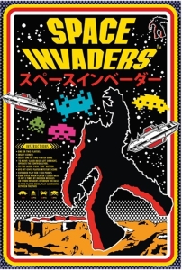 Game Poster - Space Invaders - Japanese (91,5 X 61 Cm) ryhmässä MERCH @ Bengans Skivbutik AB (5658068)