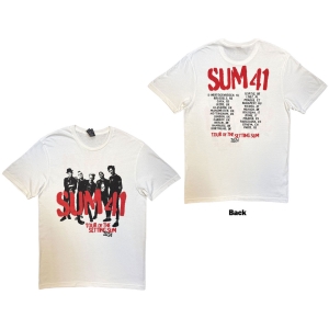 Sum 41 - Tour 24 Pt.2 Spray Paint Uni Wht T-Shirt ryhmässä MERCHANDISE / T-paita / Kommande /  @ Bengans Skivbutik AB (5658980r)