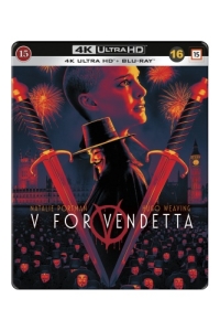 Movie - V For Vendetta Steelbook (4K+Bd) ryhmässä Elokuva / Film UHD-4K / Action @ Bengans Skivbutik AB (5660309)