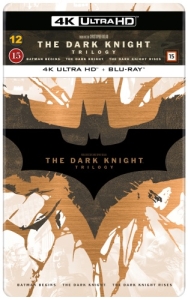 Movie - Dark Knight Trilogy Library Steelbook (4 ryhmässä Elokuva / Film UHD-4K / Action @ Bengans Skivbutik AB (5660364)