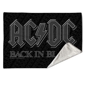 Ac/Dc - Back In Black Large Fleece Blanket ryhmässä MERCHANDISE / Merch / Nyheter / Hårdrock @ Bengans Skivbutik AB (5663164)