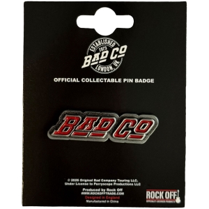 Bad Company - Slant Logo Pin Badge ryhmässä MERCHANDISE / Pin-Button Badge / Pop-Rock @ Bengans Skivbutik AB (5663203)