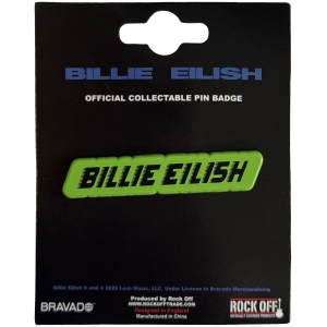 Billie Eilish - Racer Logo Pin Badge ryhmässä MERCHANDISE / Pin-Button Badge / Pop-Rock @ Bengans Skivbutik AB (5663207)