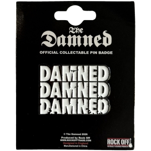 Damned - Stacked Logo Pin Badge ryhmässä MERCHANDISE / Pin-Button Badge / Punk @ Bengans Skivbutik AB (5663211)