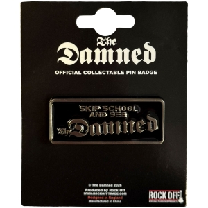 Damned - Skip School Pin Badge ryhmässä MERCHANDISE / Pin-Button Badge / Punk @ Bengans Skivbutik AB (5663214)
