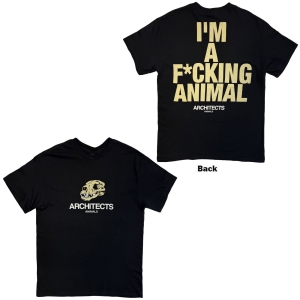 Architects - I'm A F*Cking Animal Uni Bl T-Shirt ryhmässä MERCHANDISE / T-paita / Nyheter / Hårdrock @ Bengans Skivbutik AB (5663328r)