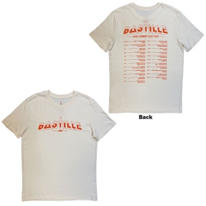 Bastille - Summer Uk & Eu Tour 23 Uni Natrl T-Shirt ryhmässä MERCHANDISE / T-paita / Nyheter / Pop-Rock @ Bengans Skivbutik AB (5663333r)