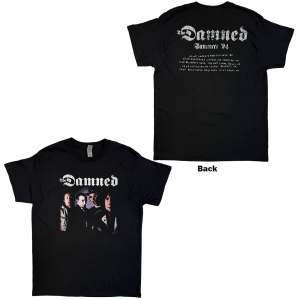Damned - Damned Photo Eu Tour Summer 24 Uni Bl T-Shirt ryhmässä MERCHANDISE / T-paita / Nyheter / Punk @ Bengans Skivbutik AB (5663336r)