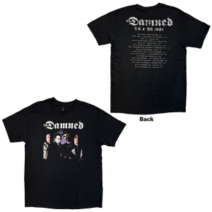 Damned - Damned Photo Uk & Eu Tour 24 Uni Bl T-Shirt ryhmässä MERCHANDISE / T-paita / Nyheter / Punk @ Bengans Skivbutik AB (5663337r)