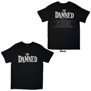 Damned - Damned Logo Eu Tour Summer 25 Uni Bl T-Shirt ryhmässä MERCHANDISE / T-paita / Nyheter / Punk @ Bengans Skivbutik AB (5663338r)
