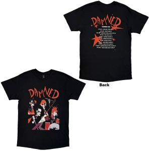 Damned - Damned Cartoon Eu Tour Summer 25 Uni Bl T-Shirt ryhmässä MERCHANDISE / T-paita / Nyheter / Punk @ Bengans Skivbutik AB (5663339r)