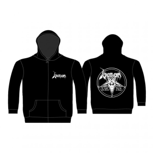 Venom - Zip Hood - In League With Satan (M) ryhmässä MERCHANDISE / Hupparit / Kommande / Hårdrock @ Bengans Skivbutik AB (5663941)