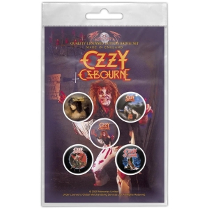 Ozzy Osbourne - Diary Of A Madman Button Badge Pack ryhmässä MERCHANDISE / Pin-Button Badge / / @ Bengans Skivbutik AB (5665325)