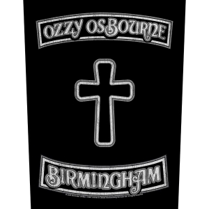 Ozzy Osbourne - Birmingham Back Patch ryhmässä MERCHANDISE / Kangasmerkki /  /  @ Bengans Skivbutik AB (5665336)
