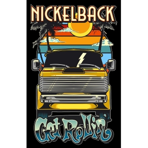 Nickelback - Get Rollin' Textile Poster ryhmässä MERCHANDISE / Merch / Pop-Rock @ Bengans Skivbutik AB (5665478)