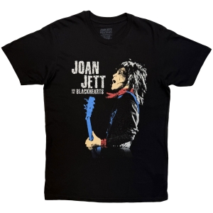 Joan Jett - Blue Guitar Uni Bl T-Shirt ryhmässä MERCHANDISE / T-paita / Nyheter / Hårdrock @ Bengans Skivbutik AB (5665542r)