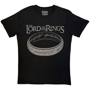Lord Of The Rings - Greyscale Ring Uni Bl T-Shirt ryhmässä MERCHANDISE / T-paita / Nyheter / Film-Musikal @ Bengans Skivbutik AB (5665548r)