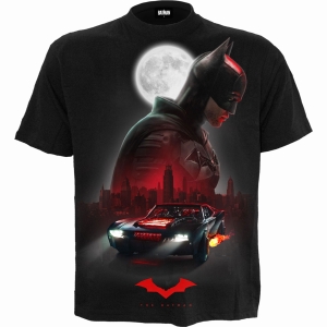 Batman - Batmobile - Black T-Shirt ryhmässä MERCHANDISE / T-paita / Nyheter / Film-Musikal @ Bengans Skivbutik AB (5666009r)