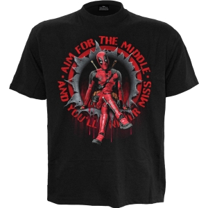 Deadpool - Aim For The Middle - T-Shirt ryhmässä MERCHANDISE / T-paita / Nyheter / Film-Musikal @ Bengans Skivbutik AB (5666026r)