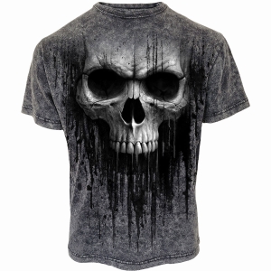 Spiral - Acid Skull - Acid Wash T-Shirt ryhmässä MERCHANDISE / T-paita / Nyheter / Övrigt @ Bengans Skivbutik AB (5666389r)