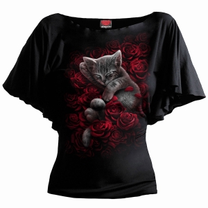 Spiral - Bed Of Roses - Ladies Latin Boatneck Top ryhmässä MERCHANDISE / T-paita / Nyheter / Övrigt @ Bengans Skivbutik AB (5666395r)