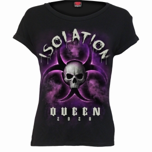Spiral - Isolation Queen - Ladies Boatneck Cap Sleeve T-Shirt ryhmässä MERCHANDISE / T-paita / Nyheter / Övrigt @ Bengans Skivbutik AB (5666659r)