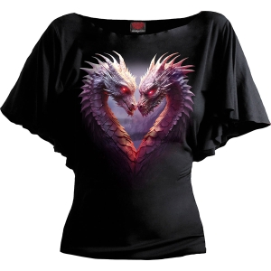Spiral - Heart Of Dragons - Ladies Latin Boatneck Top ryhmässä MERCHANDISE / T-paita / Nyheter / Övrigt @ Bengans Skivbutik AB (5667044r)