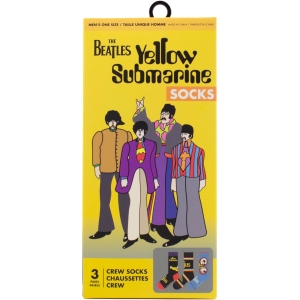 The Beatles - Yellow Sub Gift Box Uni 3-Pack Socks ryhmässä MERCHANDISE / Strumpor /  /  @ Bengans Skivbutik AB (5667696)