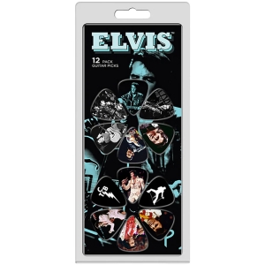 Elvis Presley - Faces 12-Pack Plectrum Pack ryhmässä MERCHANDISE / Merch / Kommande / Pop-Rock @ Bengans Skivbutik AB (5667718)