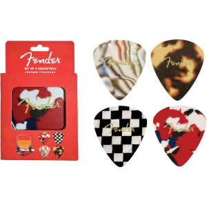 Fender - Patterns Premium 4-Piece Coaster Set ryhmässä MERCHANDISE / Merch / Kommande / Pop-Rock @ Bengans Skivbutik AB (5667726)
