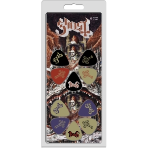 Ghost - Logos 12-Pack Plectrum Pack ryhmässä MERCHANDISE / Merch / Kommande / Hårdrock @ Bengans Skivbutik AB (5667729)