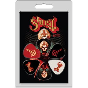 Ghost - Logos Covers 6-Pack Plectrum Pack ryhmässä MERCHANDISE / Merch / Kommande / Hårdrock @ Bengans Skivbutik AB (5667730)