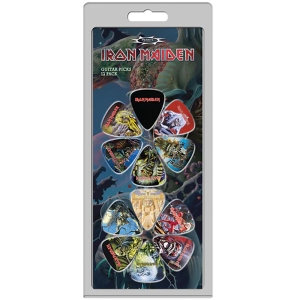 Iron Maiden - Album Covers 12-Pack Plectrum Pack ryhmässä MERCHANDISE / Merch / Kommande / Hårdrock @ Bengans Skivbutik AB (5667740)