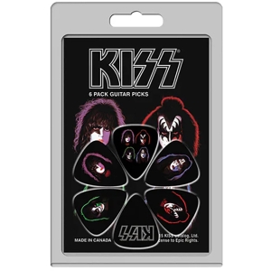 Kiss   - Faces Covers 6-Pack Plectrum Pack ryhmässä MERCHANDISE / Merch / Kommande / Hårdrock @ Bengans Skivbutik AB (5667749)