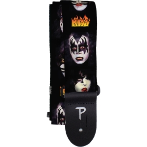 Kiss - Faces Guitar Strap ryhmässä MERCHANDISE / Merch / Kommande / Hårdrock @ Bengans Skivbutik AB (5667751)