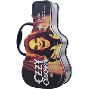 Ozzy Osbourne - Logos Guitar Tin Uni 3-Pack Socks ryhmässä MERCHANDISE / Strumpor / / @ Bengans Skivbutik AB (5667758)