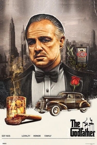 Movie Poster - Godfather - Color 91,5 x 61 cm ryhmässä MERCHANDISE / Poster / Soundtrack @ Bengans Skivbutik AB (5668421)